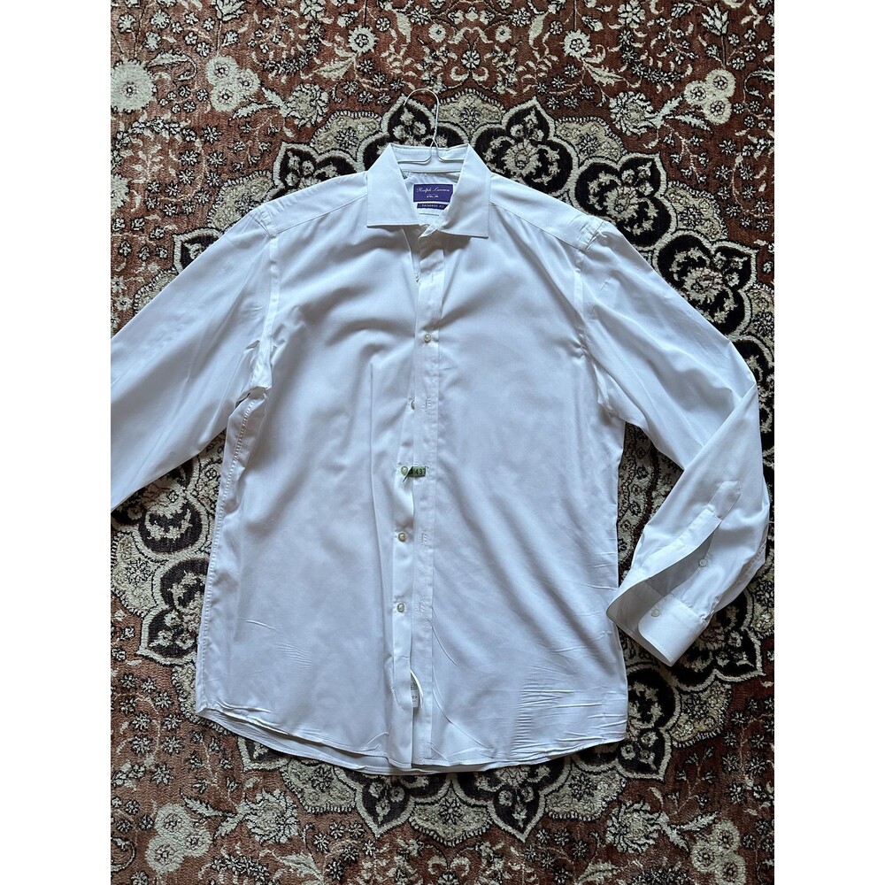 Ralph Lauren Purple Label Powered by RLX XL White Button Down Shirt